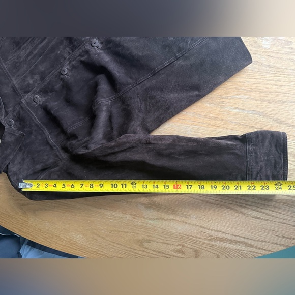 Vintage Kate Hill Chocolate Brown Leather Suede Barn Jacket Women’s size 18W XL - Picture 15 of 16